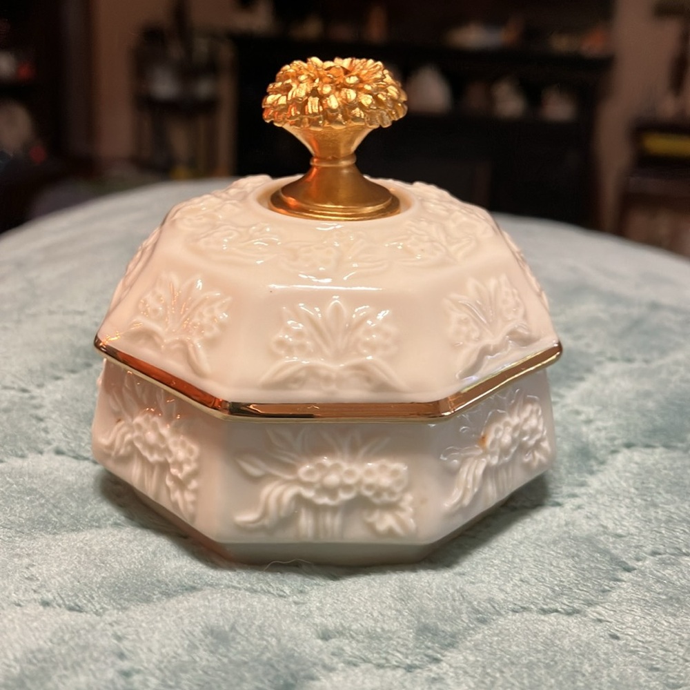 Vintage Lennox bone, China, trinket box